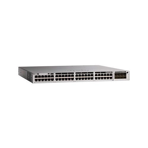 Cisco C9200L-48P-4G-E is a managed Layer 3 PoE+ Gigabit switch with 48 x 1G PoE+ ports and 4 x 1G SFP uplinks, designed for secure and scalable enterprise networking.