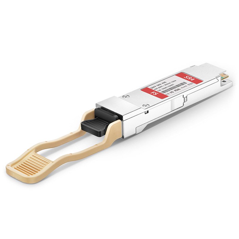 The Cisco QSFP-40G-SR4 is a 40 Gigabit Ethernet transceiver designed for short-range connectivity over multimode fiber, supporting distances up to 100 meters
